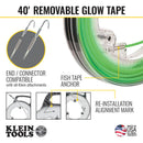 KLEIN TOOLS 50660 Fish Tape, Glow in the Dark, 12m Extended Length