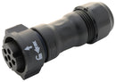 AMPHENOL LTW CB-06BFFA-QL8MP0 Circular Connector, IP68, X-Lok C Size Series, Cable Mount Receptacle, 6 Contacts, Crimp Socket