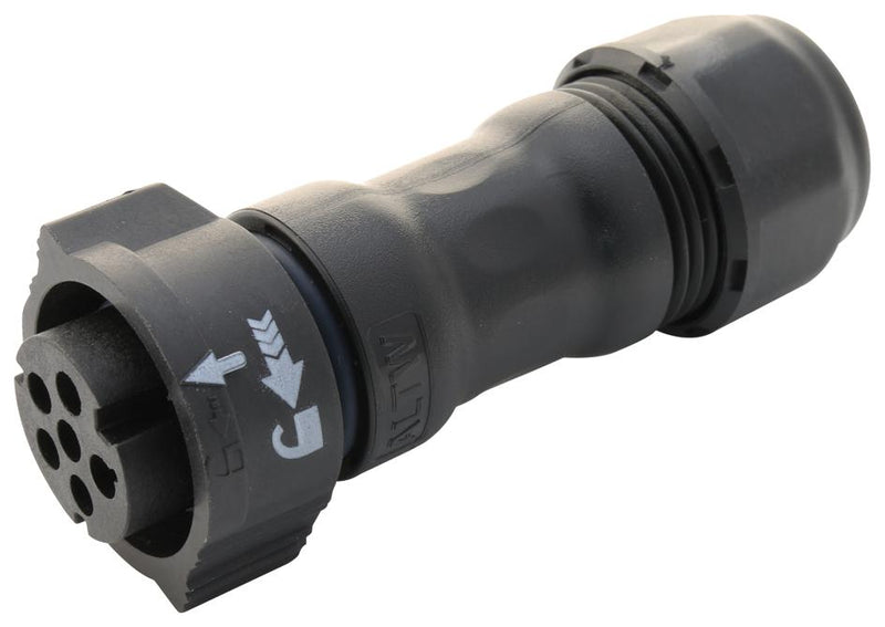 AMPHENOL LTW CB-06BFFA-QL8MP0 Circular Connector, IP68, X-Lok C Size Series, Cable Mount Receptacle, 6 Contacts, Crimp Socket