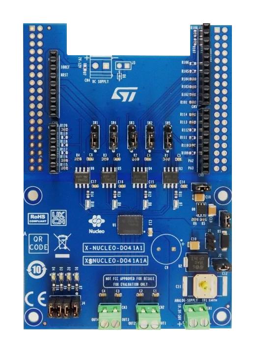 STMICROELECTRONICS X-NUCLEO-DO41A1 Expansion Board, IPS4140HQ-1, Quad High-Side Smart Power Solid-State Relay