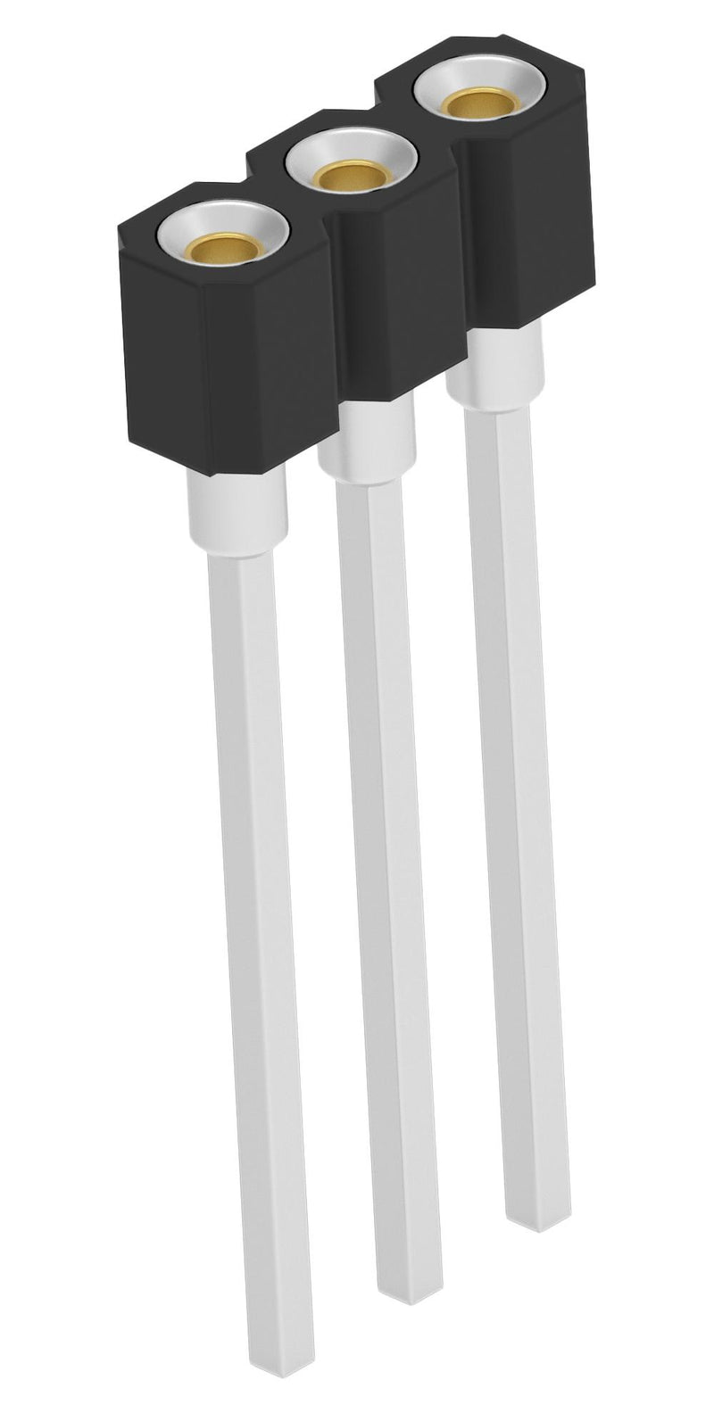 TE CONNECTIVITY 2485257-1 IC & Component Socket, 1Row, 3 Contacts, SIP Socket, 2.54 mm, Copper Alloy