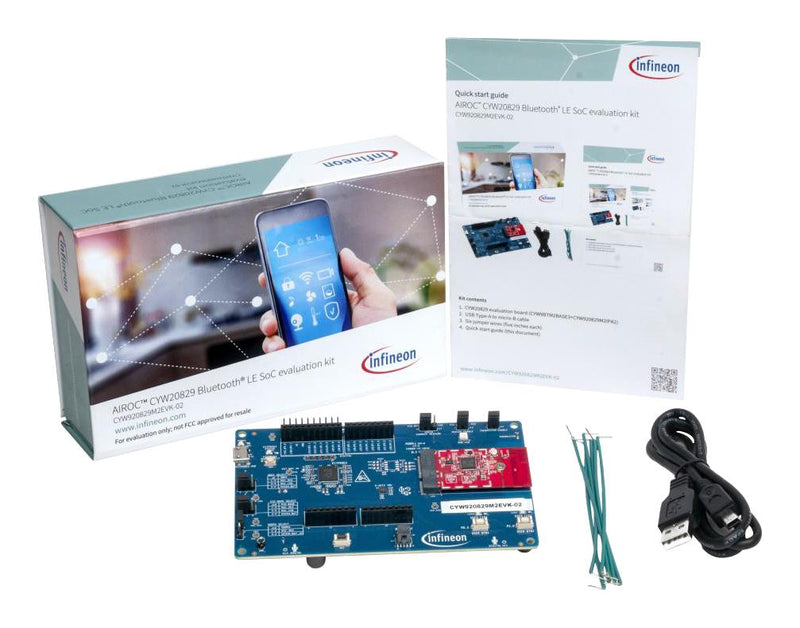 INFINEON CYW920829M2EVK-02 Evaluation Board, CYW20829, Bluetooth Low Energy, SoC, Wireless Communication