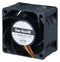 SANYO DENKI 9HV0612P1J001 DC Axial Fan, 12 V, Square, 60 mm, 38 mm, Ball Bearing, 66.4 CFM