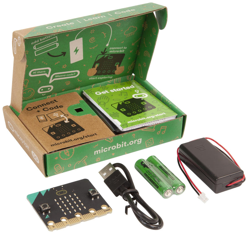 BBC MICRO:BIT MEFV22G SBC, BBC micro:bit GO, V2.21, nRF52833, USB cable, Battery holder, 2x AAA batteries GTIN UPC EAN: 5051259252592