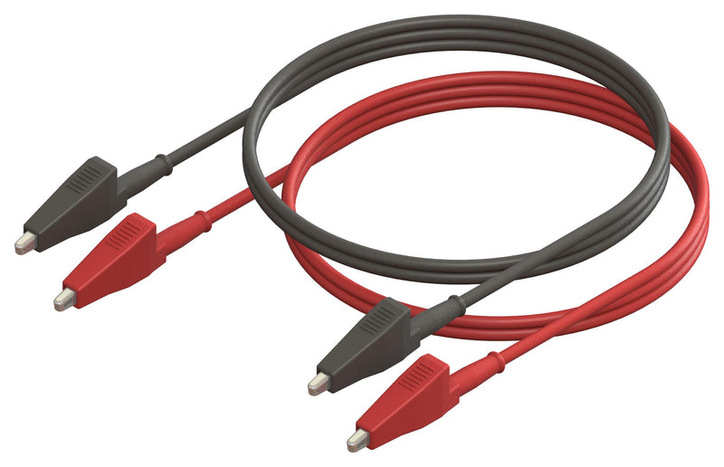 CAL TEST ELECTRONICS CT3810-30 Test Lead Set, Alligator Clip, Alligator Clip, 300 V, 10 A, Black, Red, 300 mm