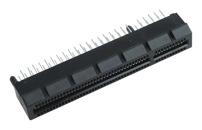 AMPHENOL COMMUNICATIONS SOLUTIONS 10018783-10113TLF Card Edge Connector, Dual Side, 1.57 mm, 164 Contacts, Through Hole Mount, Straight