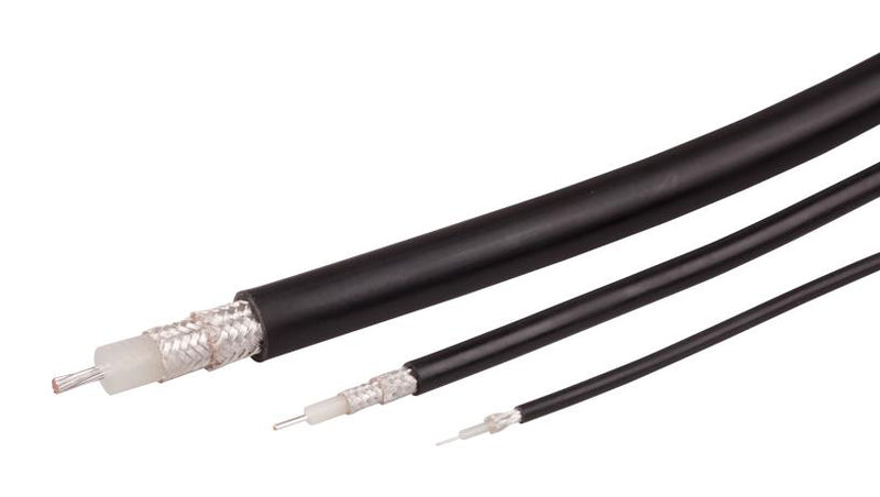 HUBER+SUHNER RADOX OFL RF 214 Coaxial Cable, Radox RF 214, RG214, 50 ohm, 328 ft, 100 m