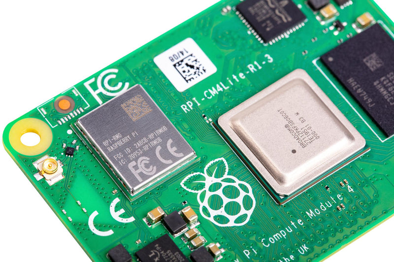 RASPBERRY-PI CM4101000 Raspberry Pi Compute Module 4 Lite, BCM2711, ARM Cortex-A72, 1GB RAM, WiFi