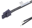 MOLEX 224095-1024 Cable Assembly, Mini-Fit Versa Receptacle to Free End, 2 Ways, 4.2 mm, 1 Row, 600 mm, 23.6 "