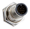 AMPHENOL LTW M12A-04PMMS-SF8002 Sensor Connector, M12, Male, 4 Positions, Solder Pin, Straight Panel Mount