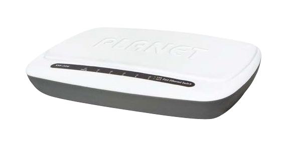 L-COM SW-504 Switch, 5 Ports, Commercial, Fast Ethernet, Desktop / Wall, RJ45 MDI/MDI-X x 5, 10Mbps, 100Mbps