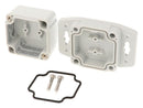 HAMMOND 1555A2F22GY Plastic Enclosure, Flanged Lid, Small, Polycarbonate, 41 mm, 51 mm, 52 mm, IP68