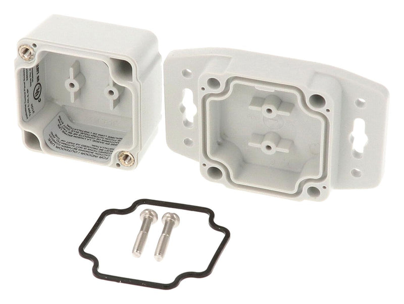 HAMMOND 1555A2F22GY Plastic Enclosure, Flanged Lid, Small, Polycarbonate, 41 mm, 51 mm, 52 mm, IP68