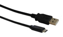 STEWART CONNECTOR SC-2CAK030M USB Cable, Type C USB Plug to Type A USB Plug, 3 m, 9.84 ft, USB 2.0, Black