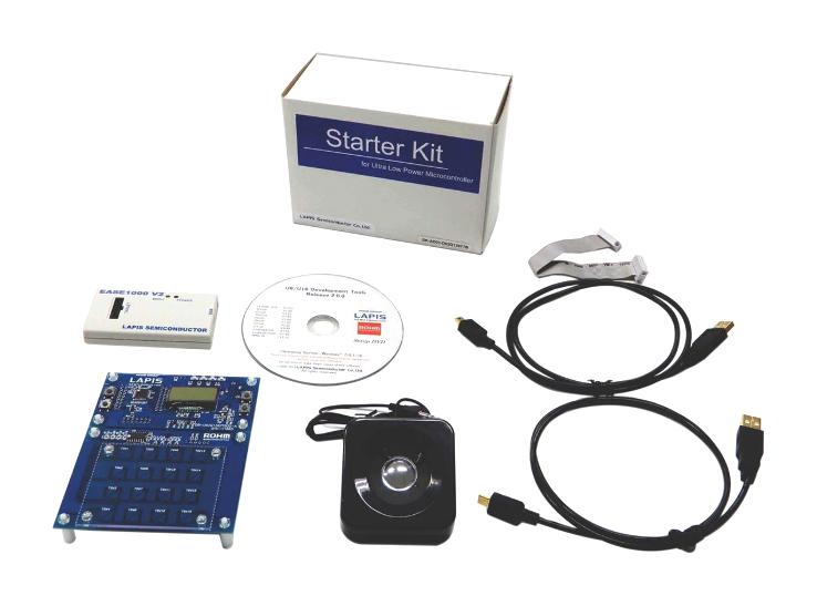 ROHM SK-AD01-D62Q1367TB Starter Kit, ML62Q1367, 16Bit, nX-U16/100, General Purpose Microcontroller