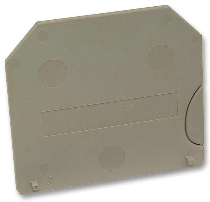 WEIDMULLER WAP16/35 End Cover, for Use with Terminal Blocks 1050100000