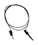 MUELLER ELECTRIC BU-P3782-48-2 Grabber to Banana Plug Test Lead, 20 AWG, Plunger Clip, 4mm Stackable Banana Plug, 4 ft, 1.22 m