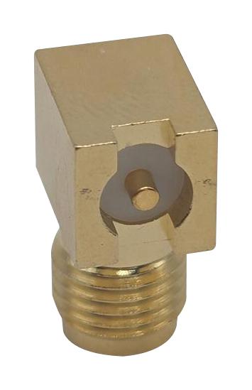 MUELLER ELECTRIC BU-1420711301 RF / Coaxial Connector, SMA Coaxial, Right Angle Jack, Board Edge / End Launch, 50 ohm, Brass