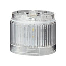 PATLITE LR6-E-C LED Unit, White, 24VDC, IP65, NEMA 4X, NEMA 13, 50mm H, 60mm Lens, LR Series