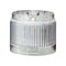 PATLITE LR6-E-C LED Unit, White, 24VDC, IP65, NEMA 4X, NEMA 13, 50mm H, 60mm Lens, LR Series
