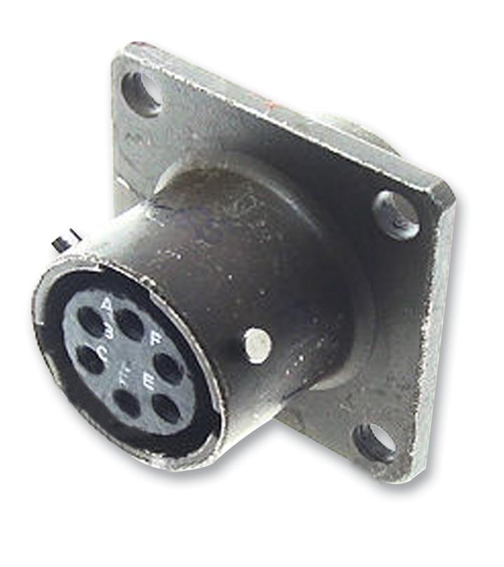 ITT CANNON KPT45526-255 Circular Connector, KPT Series, MIL-DTL-26482 Series I, Panel Mount Receptacle, 26 Contacts