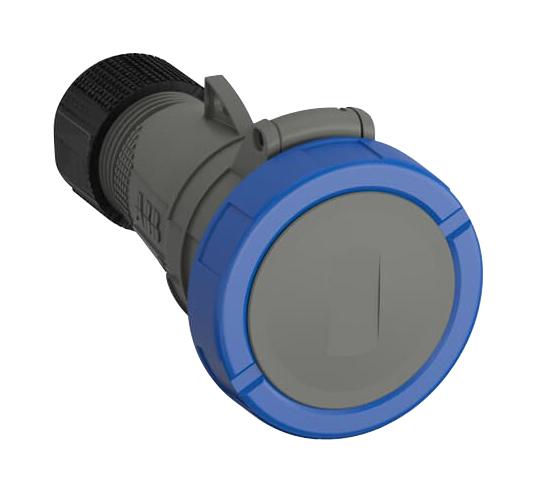 AMPHENOL SINE/TUCHEL 2CMA101142R1000 Pin & Sleeve Connector, 32 A, 250 V, Cable Mount, Socket, 2P+E, Blue, Grey