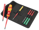 WERA K K VDE 7 EXTRA SLIM 1 TIE Screwdriver Set, VDE, Phillips/Pozidriv/Slotted/Torx/Hook and Loop Fastener Strip, 7 Piece