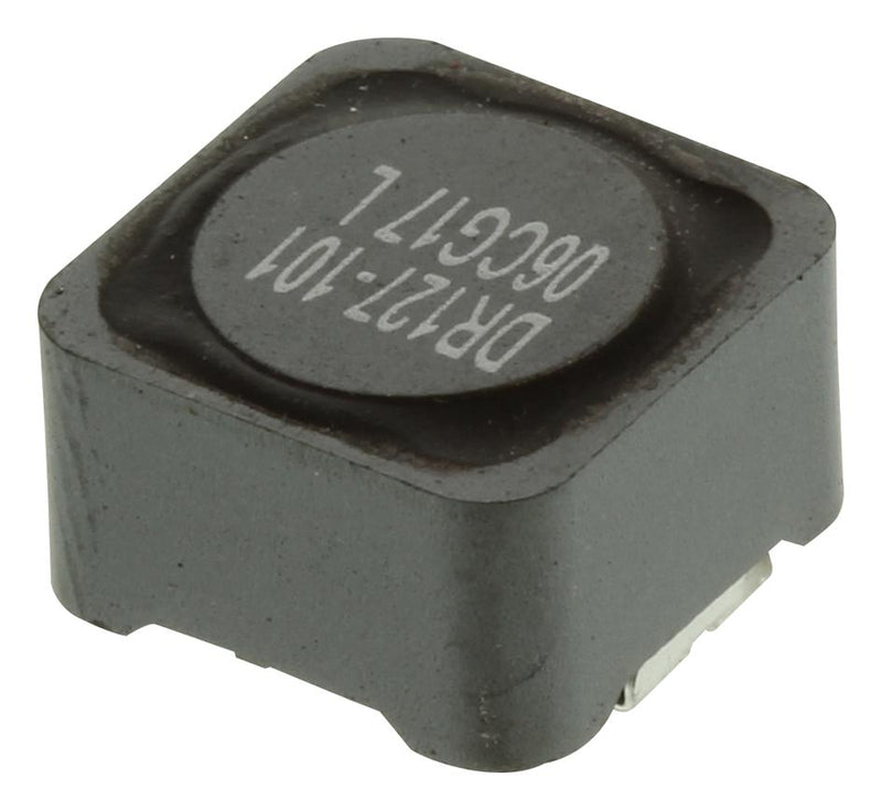 EATON ELECTRONICS DR127-101-R INDUCTOR, SHIELDED, 100UH, 3.64A, SMD