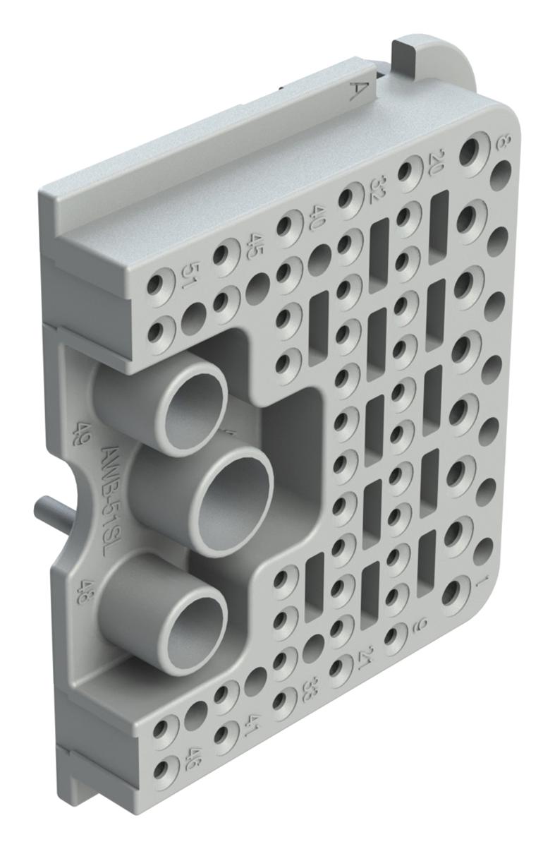AMPHENOL SINE/TUCHEL AWB-51SAL WEDGELOCK, LEFT, 51 POS, GRAY