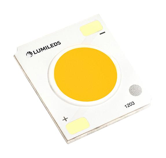 LUMILEDS L2C5-30901203F0900 COB LED, Warm White, 90 CRI Rating, 1344 lm, 300 mA, 34.2 V, 115&deg;, 3000K, SMD-2/No Lead, Round Lens