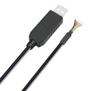 MULTICOMP PRO MP015228 Cable, USB Type A to Free End, FT232R, 1.8m Length