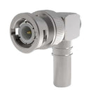 TIMES MICROWAVE TC-240-BM-RA-D RF / Coaxial Connector, BNC Coaxial, Right Angle Plug, Solder, Crimp, 50 ohm