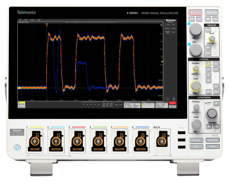 TEKTRONIX MSO44 4-BW-350 (WITH) FREE BW UPGRADE MSO / MDO Oscilloscope, 4 Series MSO, 4 Analogue, 32 Digital, 350 MHz, 6.25 GSPS, 31.25 Mpts