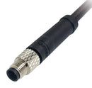 MULTICOMP PRO MP013724 Sensor Cable, 1A, Black, M5 Plug, Free End, 4 Positions, 1 m, 3.3 ft, MP LEV connectors