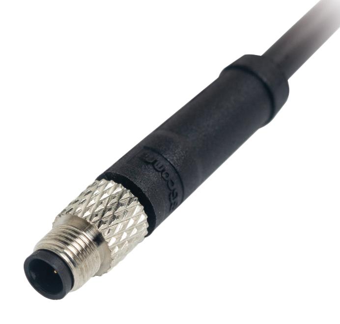 MULTICOMP PRO MP013724 Sensor Cable, 1A, Black, M5 Plug, Free End, 4 Positions, 1 m, 3.3 ft, MP LEV connectors