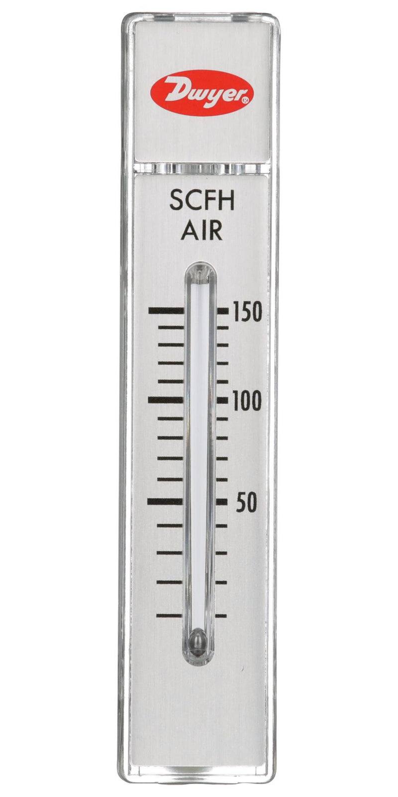 DWYER RMA-151 Air Flowmeter, 5 to 50 cc/min, 100 psi, 4 % Accuracy, 1/8" FNPT, RATE-MASTER RMA Series