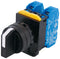 MULTICOMP PRO MPA20S-3E20 Selector Switch, DPST-NO, IP65, 3 Position, 120 V, 10 A, Screw, MP Selector Switches