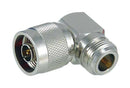 L-COM AXA-NMNF90 RF / Coaxial Adapter, N, Plug, N, Receptacle, Right Angle Adapter, 50 ohm
