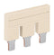 WAGO 2016-403 Jumper (Busbar), Grey, Jumper, TOPJOB S Rail Mounted Terminal Blocks - 2016 & 2116 Series, 3 Ways