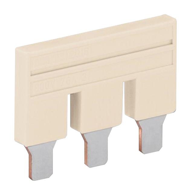 WAGO 2016-402 Jumper (Busbar), Grey, Jumper, TOPJOB S Rail Mounted Terminal Blocks - 2016 & 2116 Series, 2 Ways