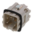 MOLEX 93601-0133 Heavy Duty Connector, Grey, GWconnect 93601 Series, Insert, 4 Contacts, 3A, Plug, Screw Pin