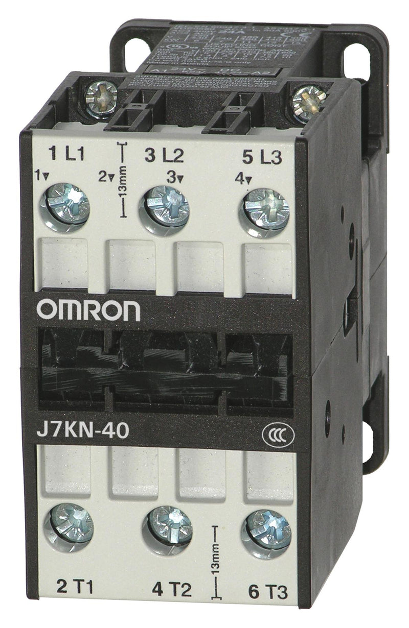 OMRON INDUSTRIAL AUTOMATION J7KN-40 110 Relay Contactor, J7KN Series, 3PST-NO, 3P, 20 A at 690 VAC, 18.5 kW at 690 VAC