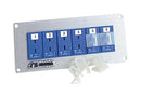 OMEGA MJP2-24-K Thermocouple Connector, Panel, Miniature Plug, 24x Socket, 2 Rows, Type K, 207 mm, ANSI, MJP Series