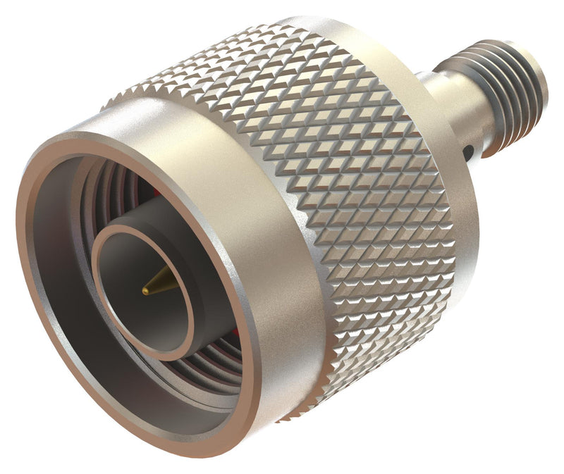 CAL TEST ELECTRONICS CT3320A RF / Coaxial Adapter, 18 GHz, N, Plug, SMA, Jack, Straight Adapter, 50 ohm