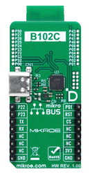 MIKROELEKTRONIKA MIKROE-6088 Add-On Board, B102C Click, MikroE mikroBUS Compatible Development Boards, 3.3V