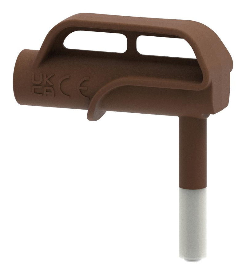 CAL TEST ELECTRONICS CT4520-1 10MM MAGNETIC CONN-SHEATHED 4MM JACK/BRN