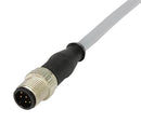 HARTING 21348400882020 CBL ASSY, 8P M12 PLUG-FREE END, 6.6 /GRY