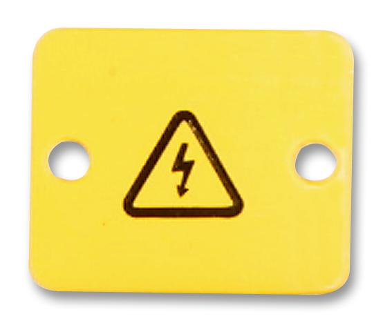 WEIDMULLER AD4 037560 Label, Warning, 24.1 mm, 20 mm, PVC, Flash / Risk Of Electric Shock (Symbol) 0375600000
