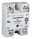 SENSATA/CRYDOM 84134010 Solid State Relay, 25 A, 280 VAC, Panel Mount, Screw, Zero Crossing