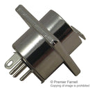 SWITCHCRAFT/CONXALL TY4F XLR Connector, 4 Contacts, Jack, Panel Mount, Silver Plated Contacts, Metal Body, TY Tini Q-G